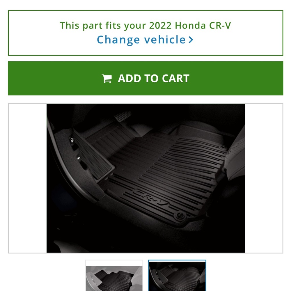 Brand New Honda CRV All session mats in box!